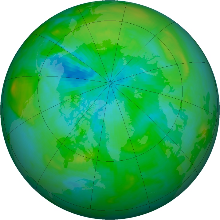 Arctic ozone map for 06 September 1979